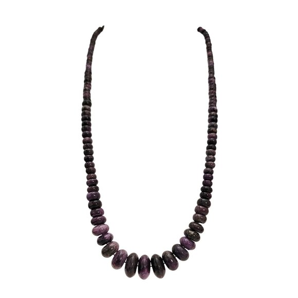 Jay King Sterling Silver Purple Stone Bead Necklace 20" Long, E775 - Picture 4 of 9